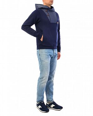 Толстовка мужская с капюшоном Iriedaily Ean Effort Hoody Navy