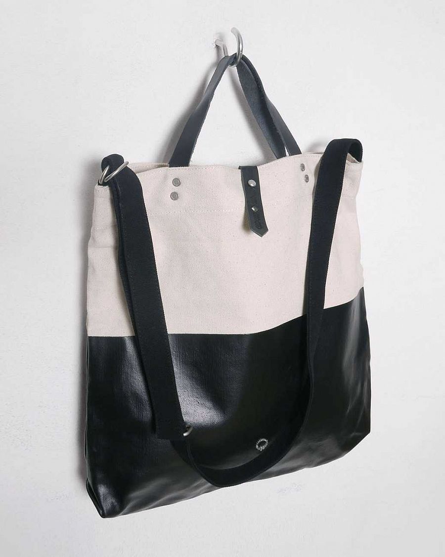 Сумка Stighlorgan Kavan Canvas Leather Sholder Tote Black отзывы