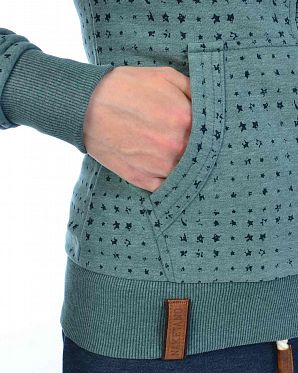 Толстовка женская на молнии с капюшоном Naketano Stern aller Brazzos V Forrest Melange