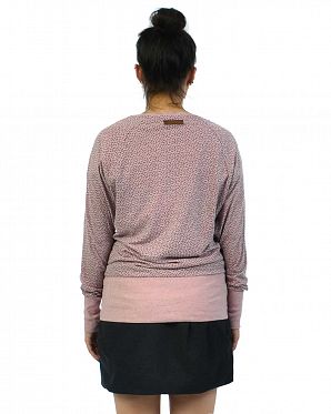 Футболка лонгслив женский Naketano Schwanzlutschsucht Pink Melange Футболка лонгслив женский Naketano Schwanzlutschsucht Pink Melange