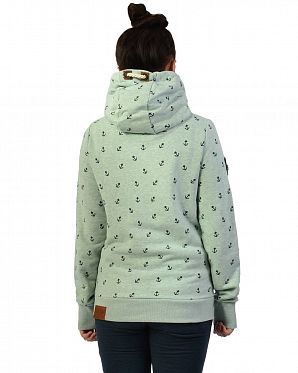 Толстовка женская с капюшоном Naketano Zu geilen Senfmaus Nasty Mint