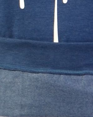 Толстовка мужская с капюшоном Iriedaily Upside Down 2 Navy Mel