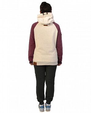 Толстовка женская с капюшоном Naketano So ein Otto IV Nasty Oma Bordeaux Melange Толстовка женская с капюшоном Naketano So ein Otto IV Nasty Oma Bordeaux Melange