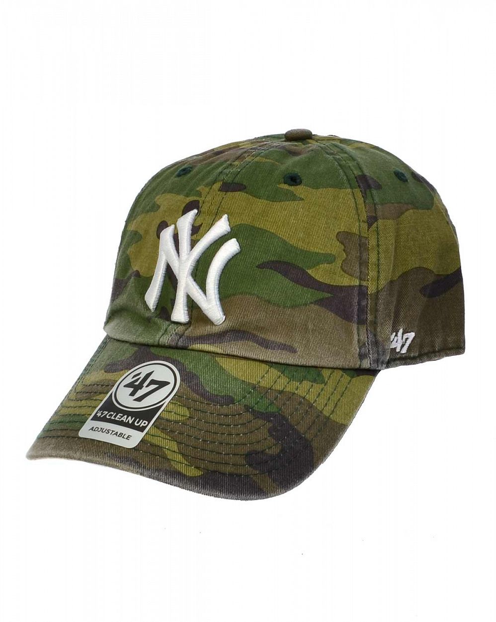 Бейсболка классическая с изогнутым козырьком '47 Brand Clean Up New York Yankees Camo отзывы