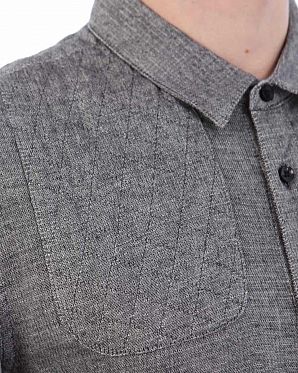 Рубашка мужская с длинным рукавом Publish Brand USA Denhan Black