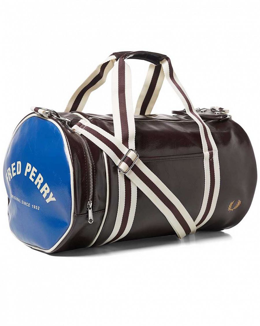 Сумка спортивная Fred Perry L4305 Classic Barrel Bag Brown Blue отзывы