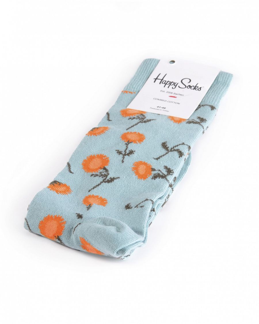 Носки мужские Happy Socks Combed Cotton Sunflower Grey Green отзывы Носки мужские Happy Socks Combed Cotton Sunflower Grey Green отзывы