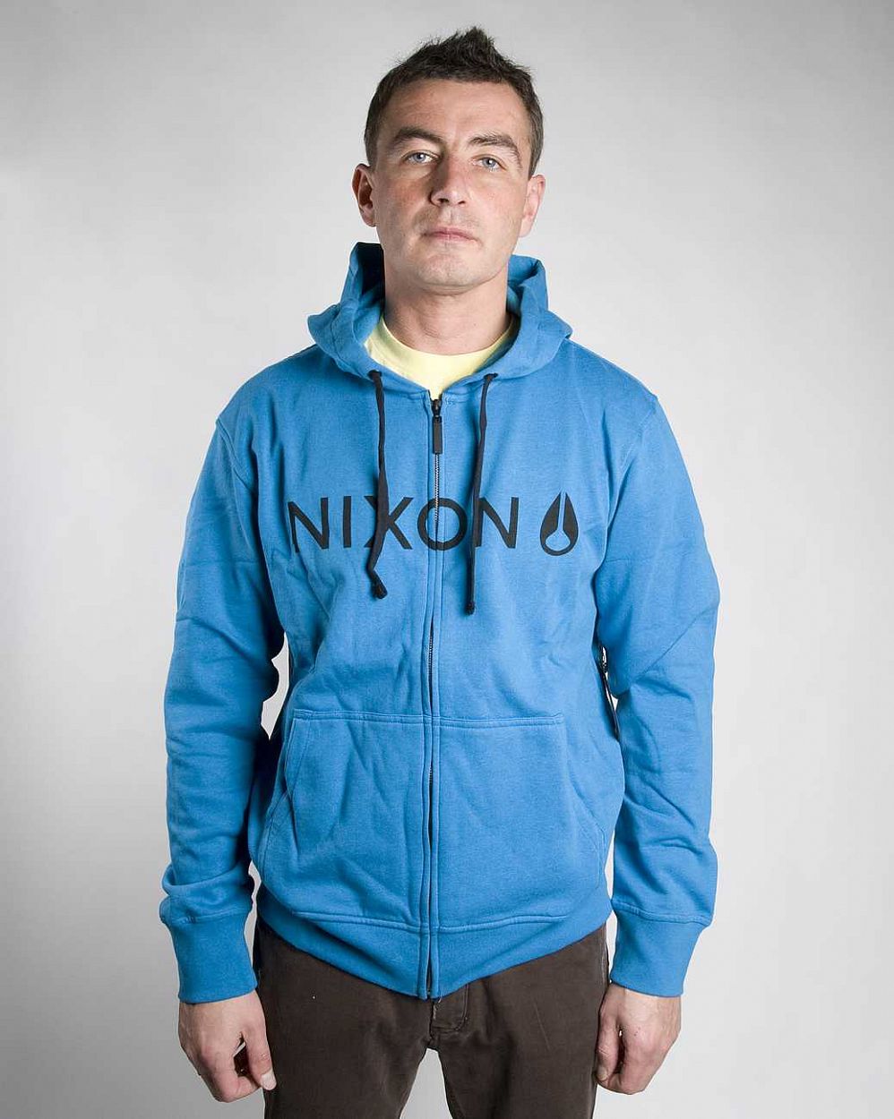 купить Толстовка Nixon Basis Zip Hood Blue X в Москве купить Толстовка Nixon Basis Zip Hood Blue X в Москве