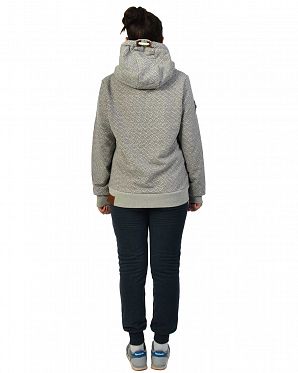 Толстовка женская с капюшоном Naketano Pavian Grey Melange Толстовка женская с капюшоном Naketano Pavian Grey Melange