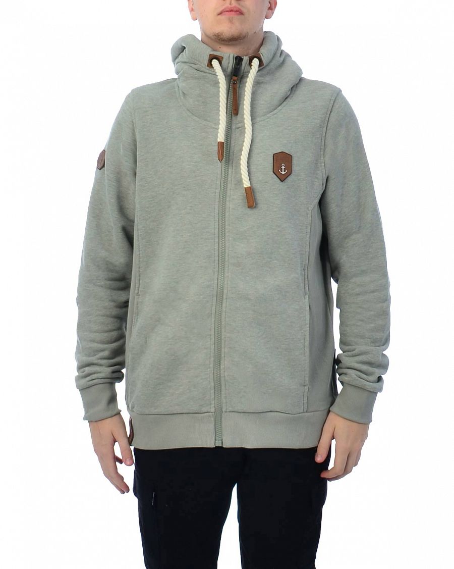 Толстовка мужская на молнии с капюшоном Naketano Hoodie Birol Gun Smoke Grey отзывы