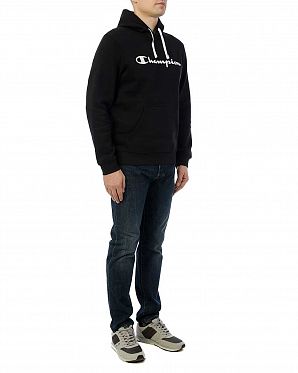 Толстовка мужская с капюшоном Champion Authentic American KK01 Black Толстовка мужская с капюшоном Champion Authentic American KK01 Black