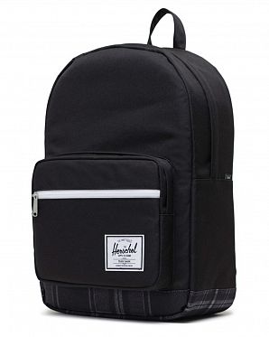 Рюкзак водоотталкивающий с отделом для 15 ноутбука Herschel Pop Quiz BLACK GRAYSCALE PLAID Рюкзак водоотталкивающий с отделом для 15 ноутбука Herschel Pop Quiz BLACK GRAYSCALE PLAID