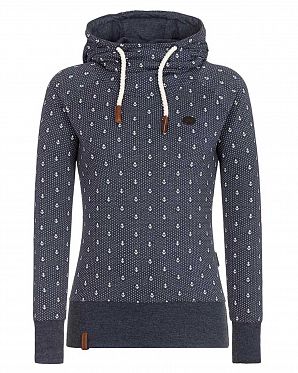 Толстовка легкая женская с капюшоном Naketano Mandy Ankerdizzel Indigo Blue