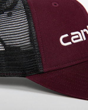 Бейсболка сетка Carhartt Style # 101195 Canvas Mesh-Back Logo Graphic Cap Wine