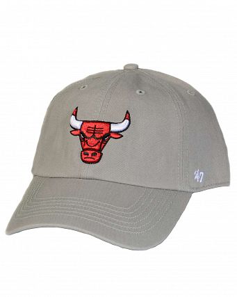 Бейсболка  '47 Brand Clean Up Chicago Bulls Grey