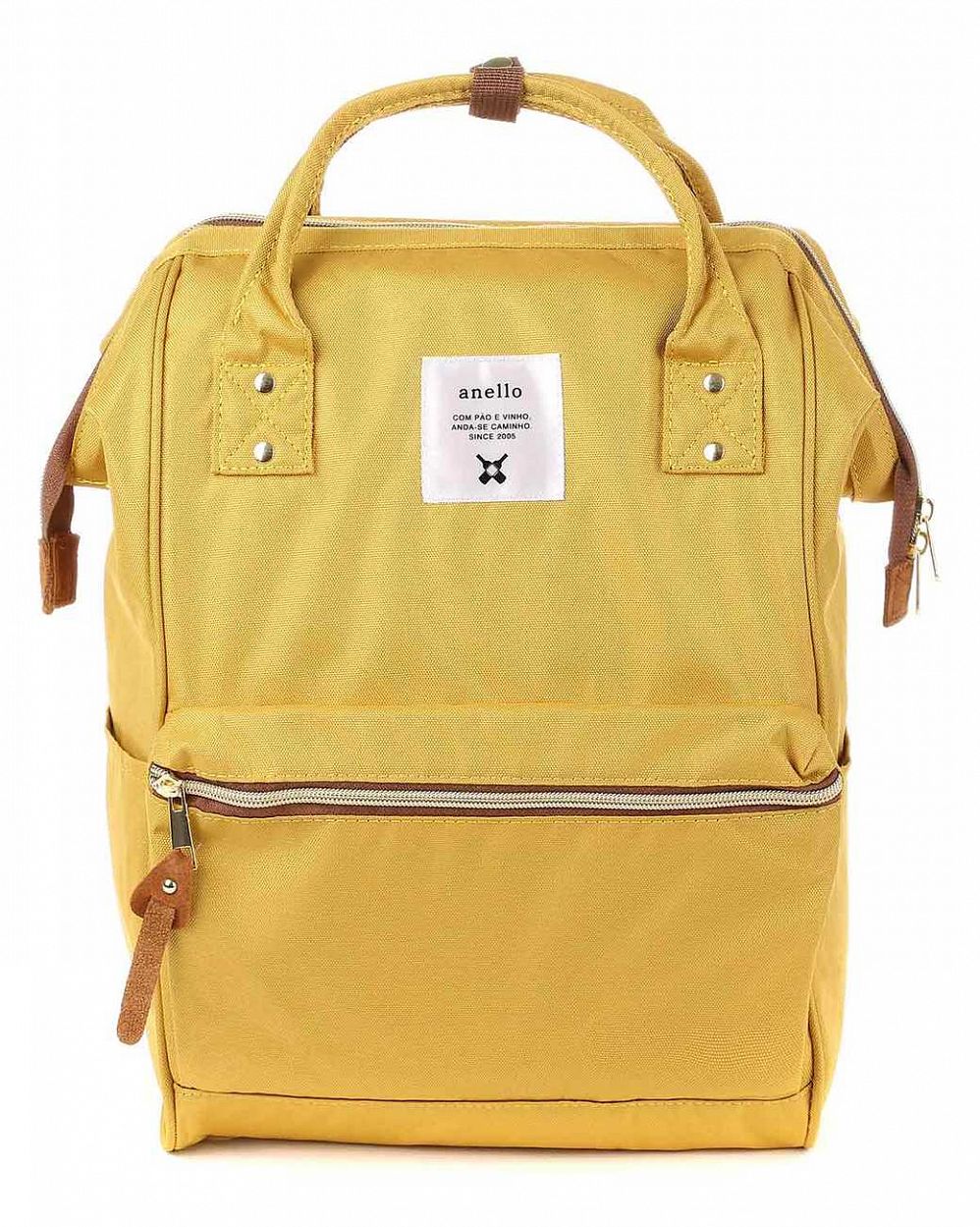 Рюкзак водостойкий с двумя ручками Anello Kuchigane Japan Yellow отзывы