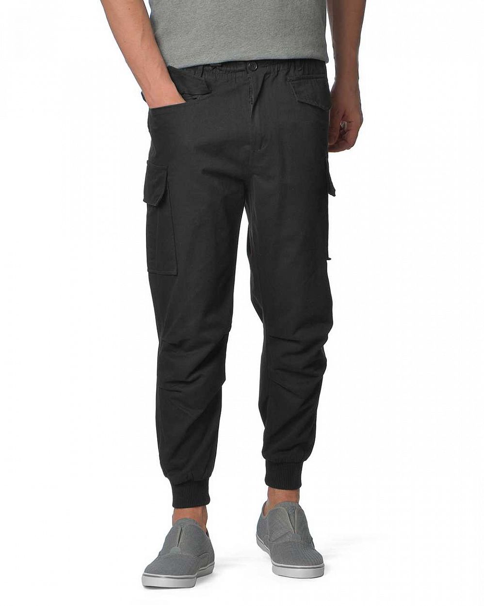 Джоггеры Red Charcoal Cargo Cotton Jogger Black купить с доставкой в