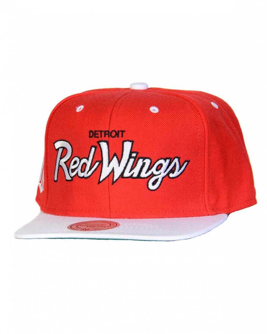 Бейсболка с прямым козырьком Mitchell and Ness ND51Z MTC Detroit Red Wings Red White отзывы