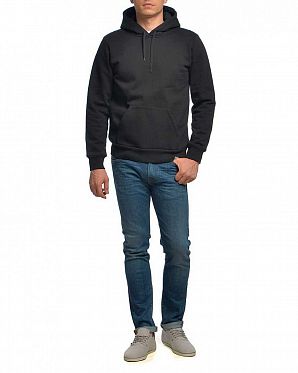 Толстовка мужская на флисе с капюшоном Carhartt Hooded Sweat Bridge Black