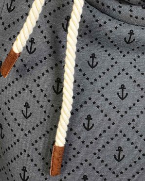 Толстовка женская с капюшоном Naketano I Will F...Your Brain Dark Grey Melange Толстовка женская с капюшоном Naketano I Will F...Your Brain Dark Grey Melange