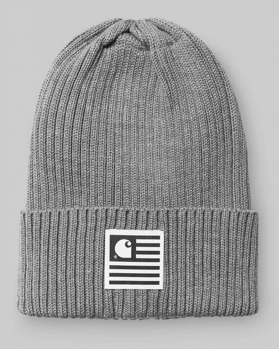 Carhartt WIP State Rib Beanie Grey 