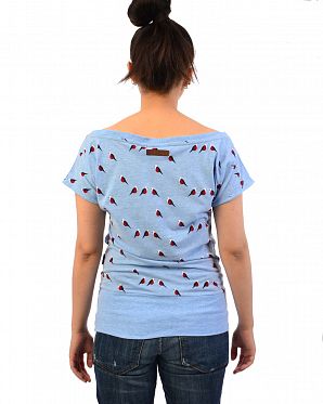 Футболка женская Naketano Wolle Doofmann V Amazing Blue Melange