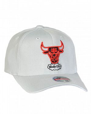 Бейсболка с изогнутым козырьком Mitchell and Ness Spot Lights Stretch Chicago Bulls Grey Бейсболка с изогнутым козырьком Mitchell and Ness Spot Lights Stretch Chicago Bulls Grey