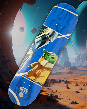 Дека Element с покрытием 8.25 (19 синий зеленый 8.25)