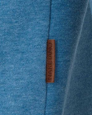 Толстовка мужская с высоким воротом Naketano Congenialer Pimmel III Light Blue Толстовка мужская с высоким воротом Naketano Congenialer Pimmel III Light Blue