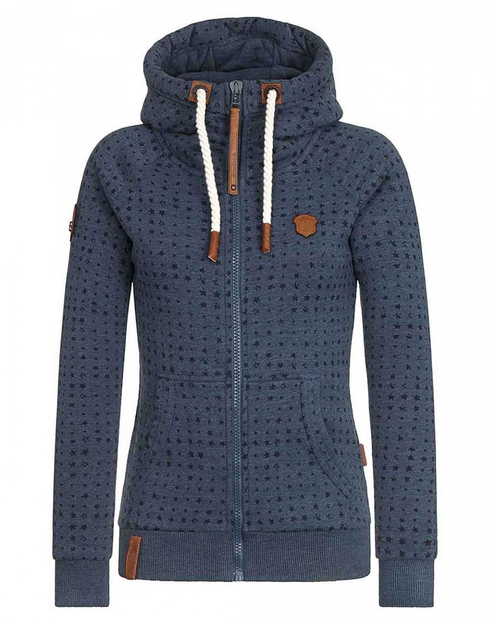 Толстовка женская на молнии с капюшоном Naketano Stern Brazzos Indigo Dark Blue отзывы Толстовка женская на молнии с капюшоном Naketano Stern Brazzos Indigo Dark Blue отзывы