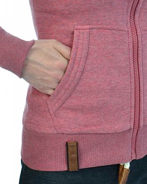 Толстовка женская на молнии с капюшоном Naketano Brazzo IX Luccente Melange