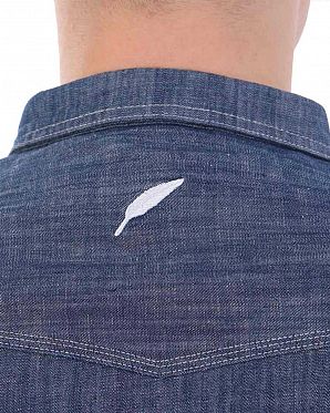 Рубашка мужская с длинным рукавом Publish Brand USA Ross Denim Indigo