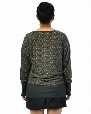 Футболка лонгслив женский Naketano Schwanzlutschsucht Crazy Love- Anthracite Melange Футболка лонгслив женский Naketano Schwanzlutschsucht Crazy Love- Anthracite Melange