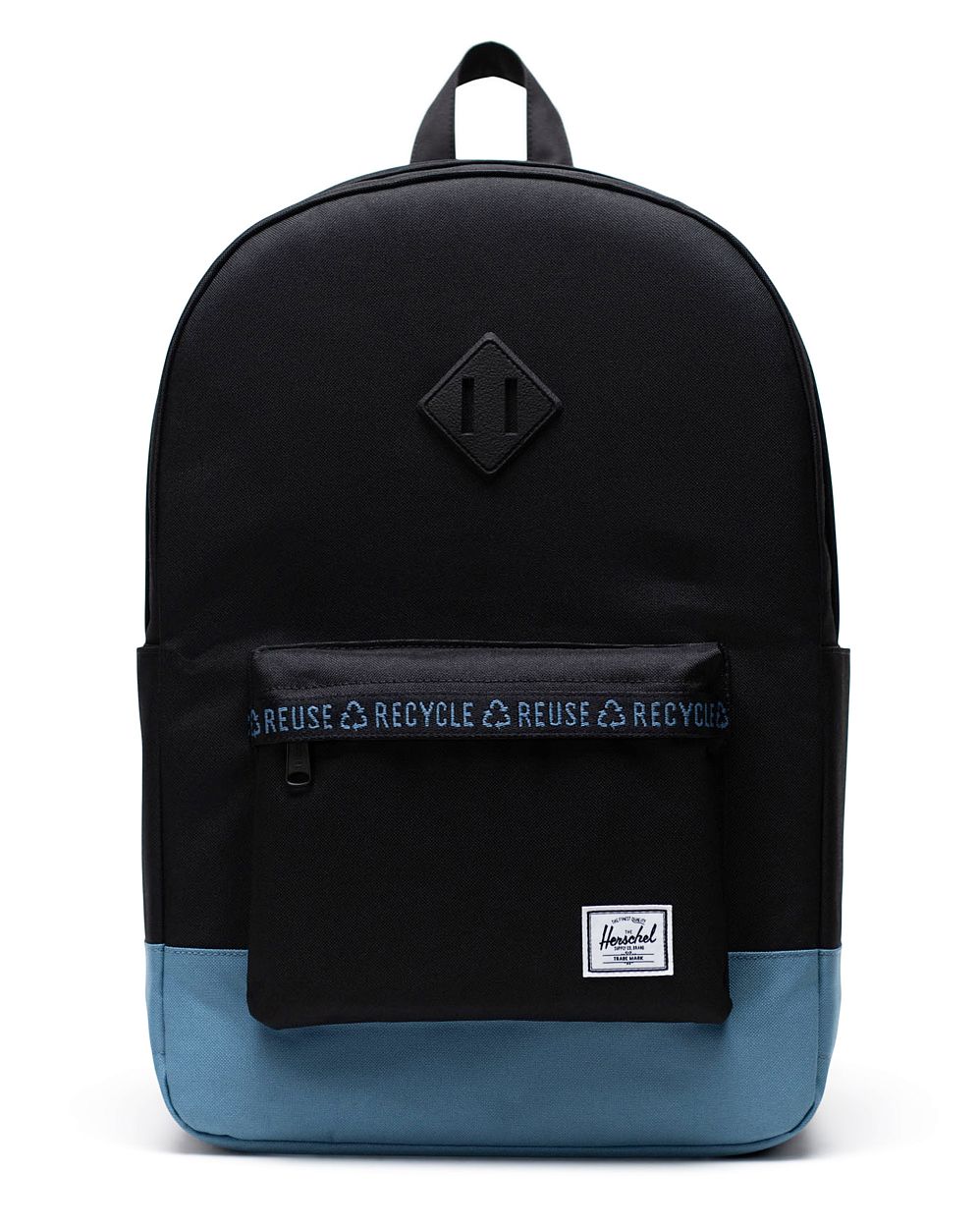 Рюкзак водоотталкивающий с карманом для 15 ноутбука Herschel Heritage Black/Copen Blue отзывы
