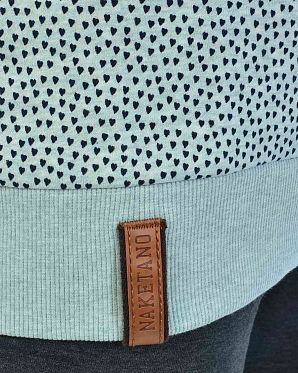 Толстовка женская с капюшоном Naketano Pavian Mint Melange