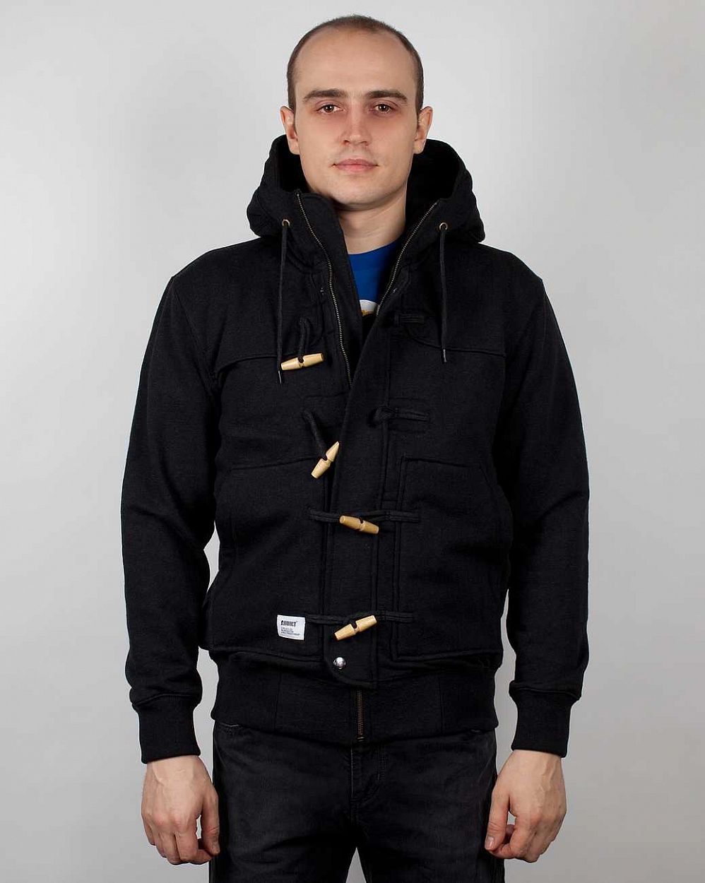 купить Толстовка Addict Duffle Sweat Black-005 в Москве купить Толстовка Addict Duffle Sweat Black-005 в Москве