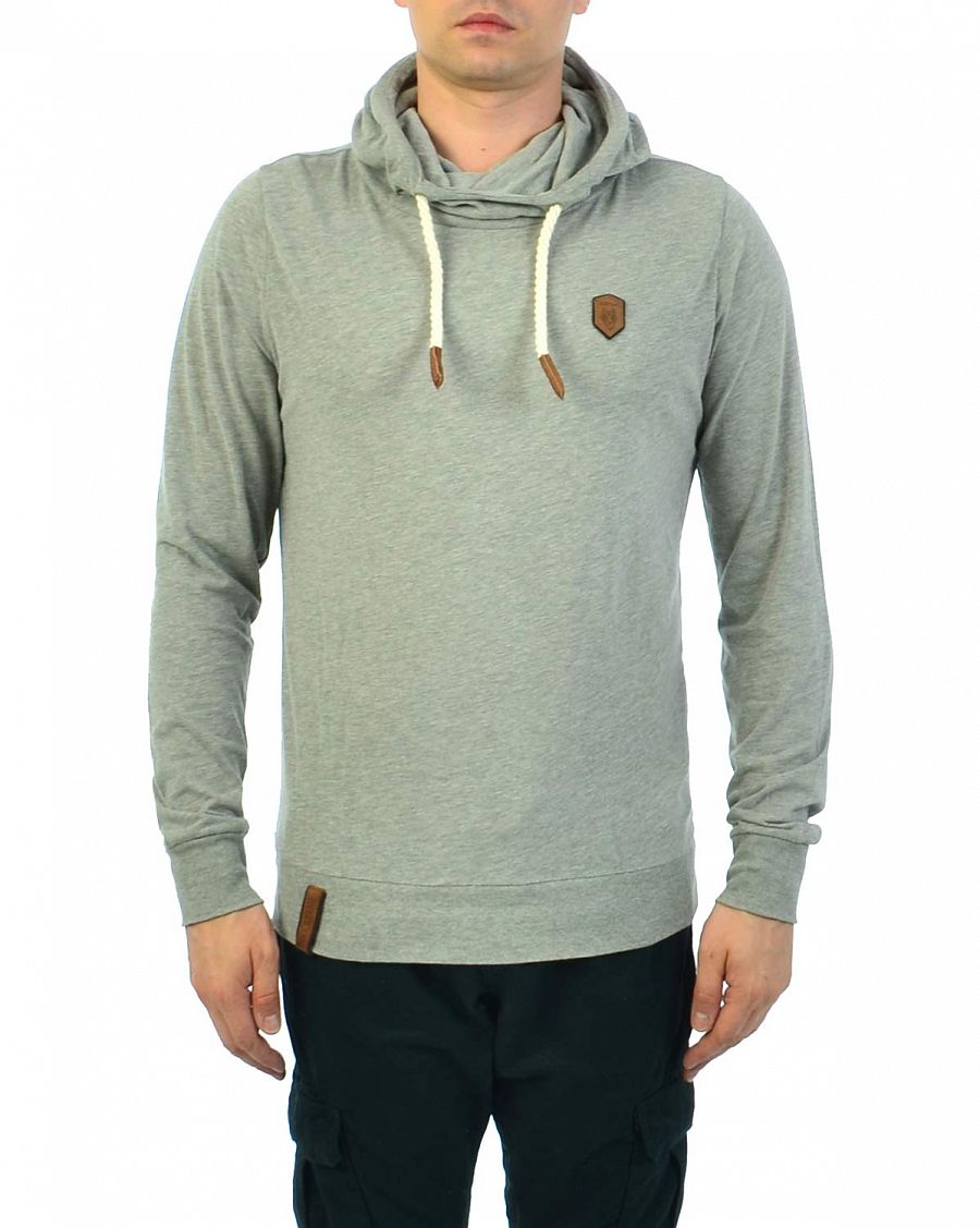 Футболка лонгслив с капюшоном Naketano Diese Nuesse Gun Smoke Grey отзывы Футболка лонгслив с капюшоном Naketano Diese Nuesse Gun Smoke Grey отзывы