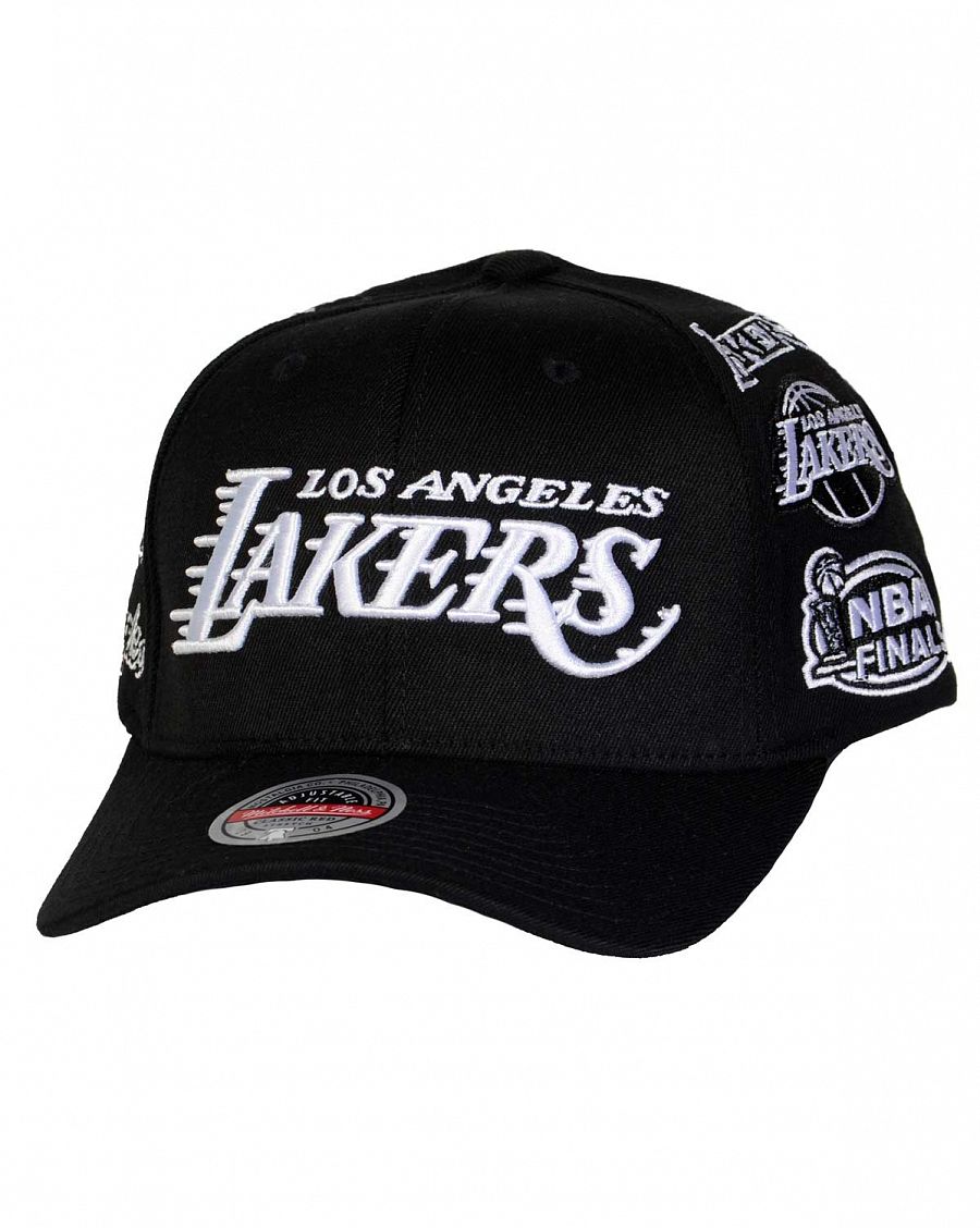 Бейсболка с изогнутым козырьком Mitchell and Ness LOGO BLAST Los Angeles Lakers Blast Black отзывы