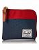 Кошелек на молнии и слотом для карт Herschel Johnny NAVY RED