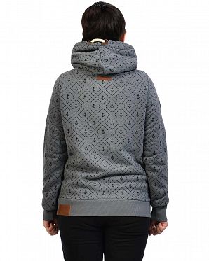 Толстовка женская с капюшоном Naketano I Will F...Your Brain Dark Grey Melange Толстовка женская с капюшоном Naketano I Will F...Your Brain Dark Grey Melange