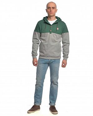 Толстовка мужская с капюшоном Iriedaily Hipster Block Forest