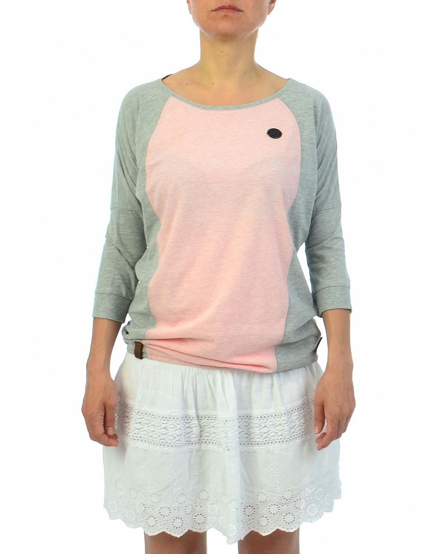 Футболка женская рукав 2/3 на рекинке Германия Naketano Purger Mit Birger III Grey-Sugar Pink Mel отзывы Футболка женская рукав 2/3 на рекинке Германия Naketano Purger Mit Birger III Grey-Sugar Pink Mel отзывы