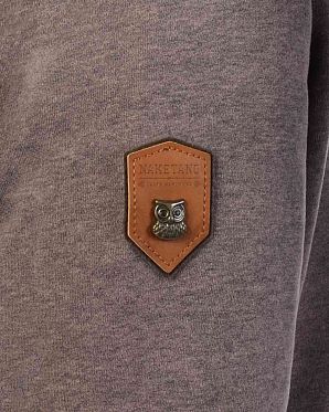 Толстовка женская с капюшоном Naketano Dirty Schmierlappen Dirty Muschi Melange