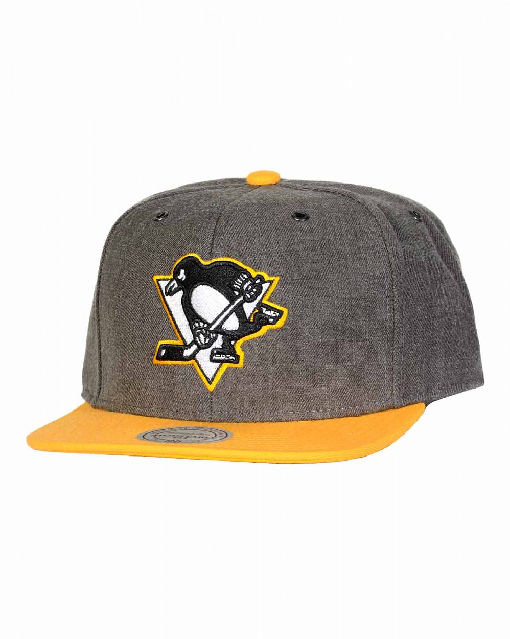 Бейсболка с прямым козырьком Mitchell and Ness 2 TONE Pittsburgh Penguins Yellow отзывы