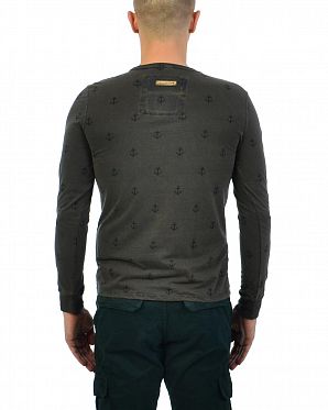 Футболка лонгслив мужская Naketano Path Of The Dark Side Heritage Dark blue Футболка лонгслив мужская Naketano Path Of The Dark Side Heritage Dark blue