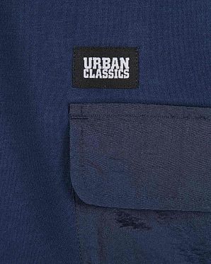 Толстовка мужская с капюшоном Urban Classics Commuter Hoody Dark Blue Толстовка мужская с капюшоном Urban Classics Commuter Hoody Dark Blue