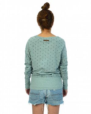 Футболка лонгслив женский Naketano Hodenschmerzen Wiederkauer Grun Melange Футболка лонгслив женский Naketano Hodenschmerzen Wiederkauer Grun Melange