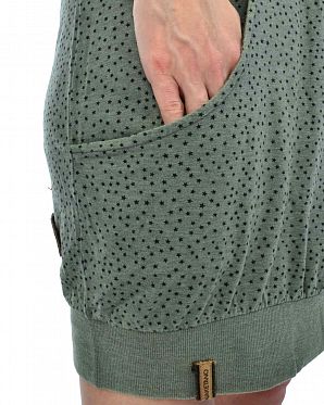 Платье женское длинным рукавом и карманами Naketano The End II Heritahe Dark Gray Melange Платье женское длинным рукавом и карманами Naketano The End II Heritahe Dark Gray Melange