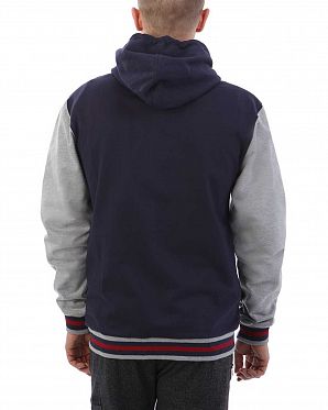 Толстовка бомбер мужская с капюшоном Iriedaily College Navy