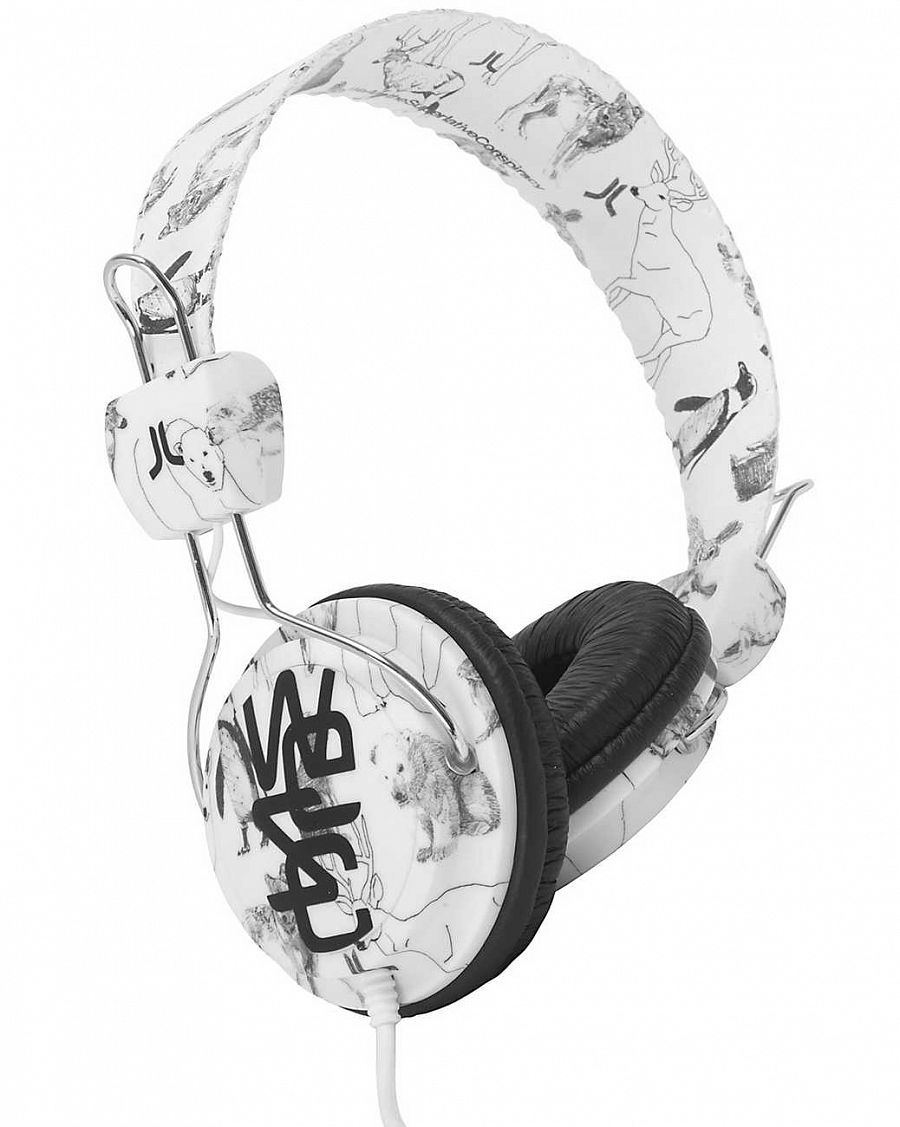 Наушники Швеция WeSC  Animal Conga Premium Headphones White отзывы
